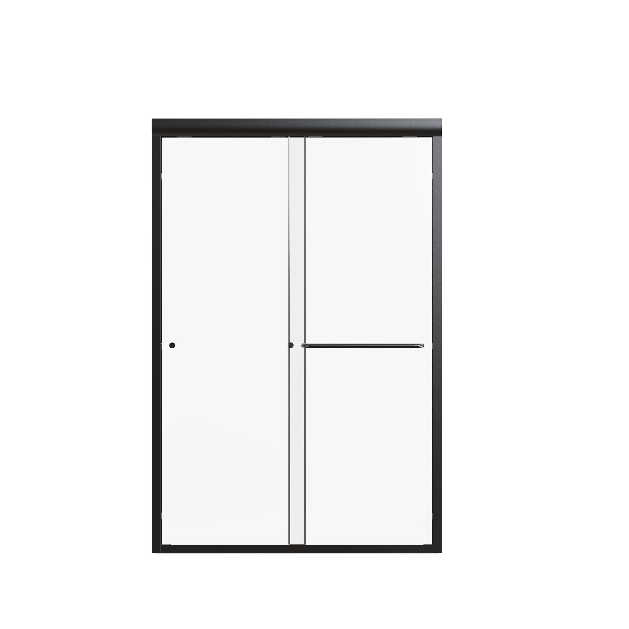 Semi Frameless Double Sliding Shower Door with Tempered Glass