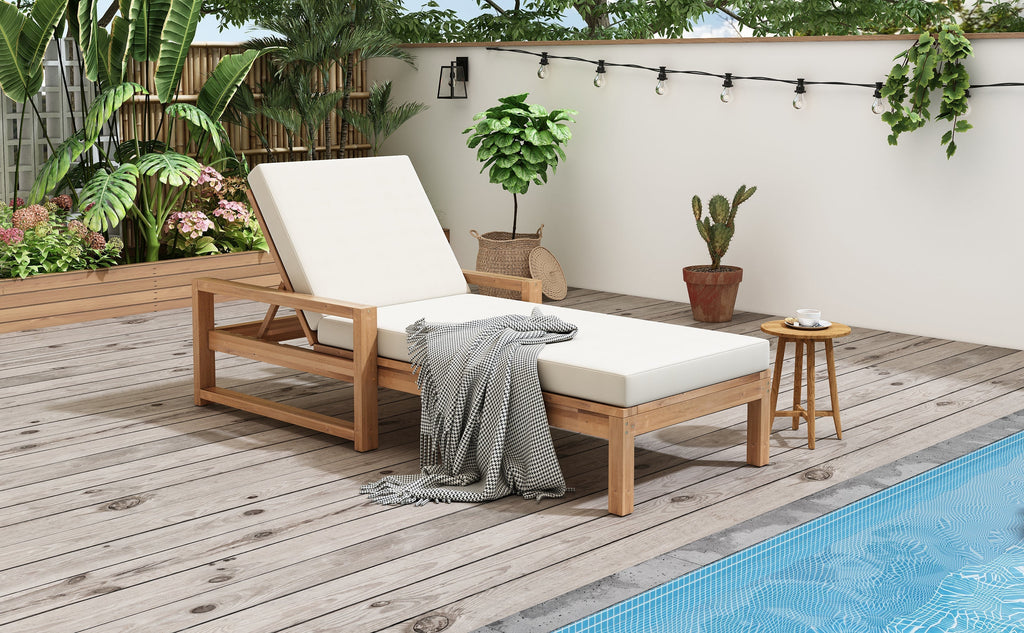 TREXM Outdoor Lounge Chairs Set of 2
