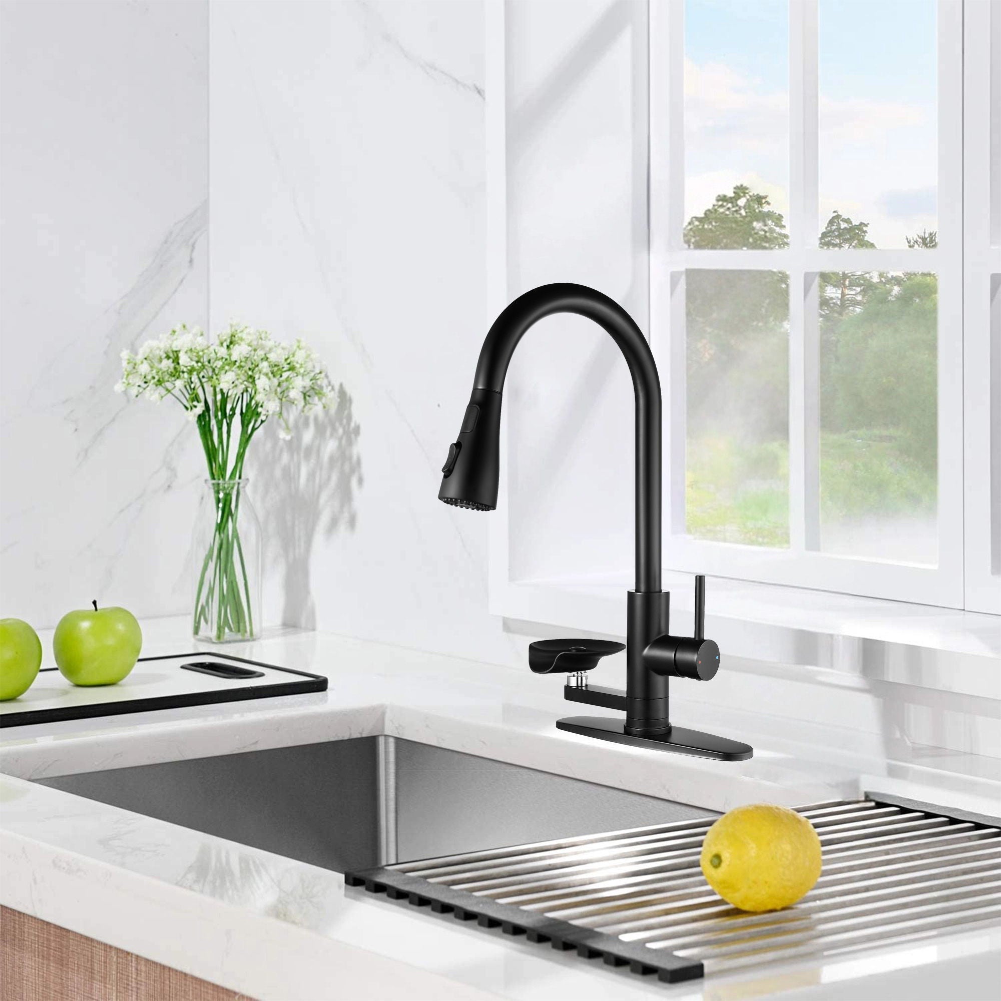3-In-1 Kitchen Faucet with LED Temperature Display