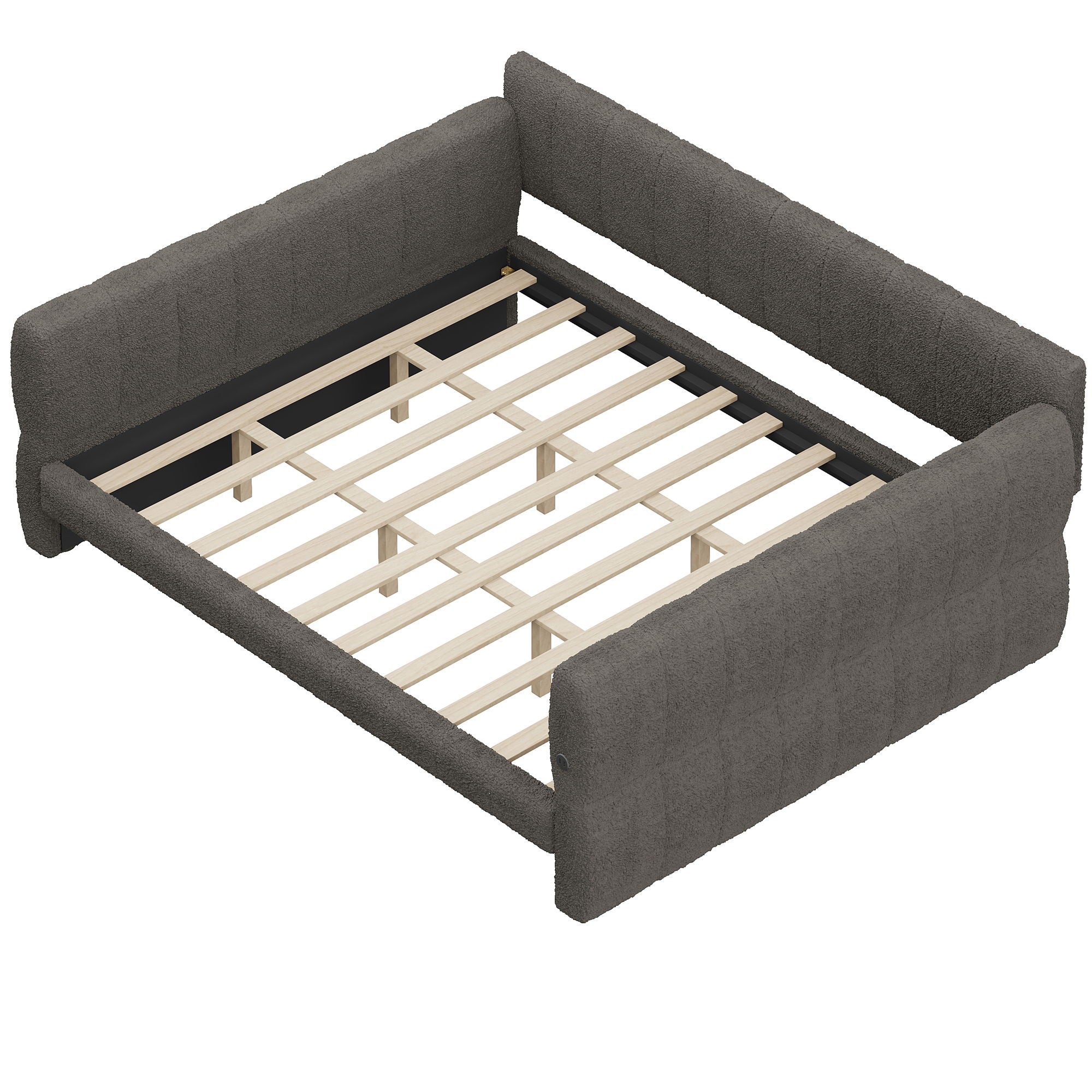Upholstered Platform Bed With USB Charging