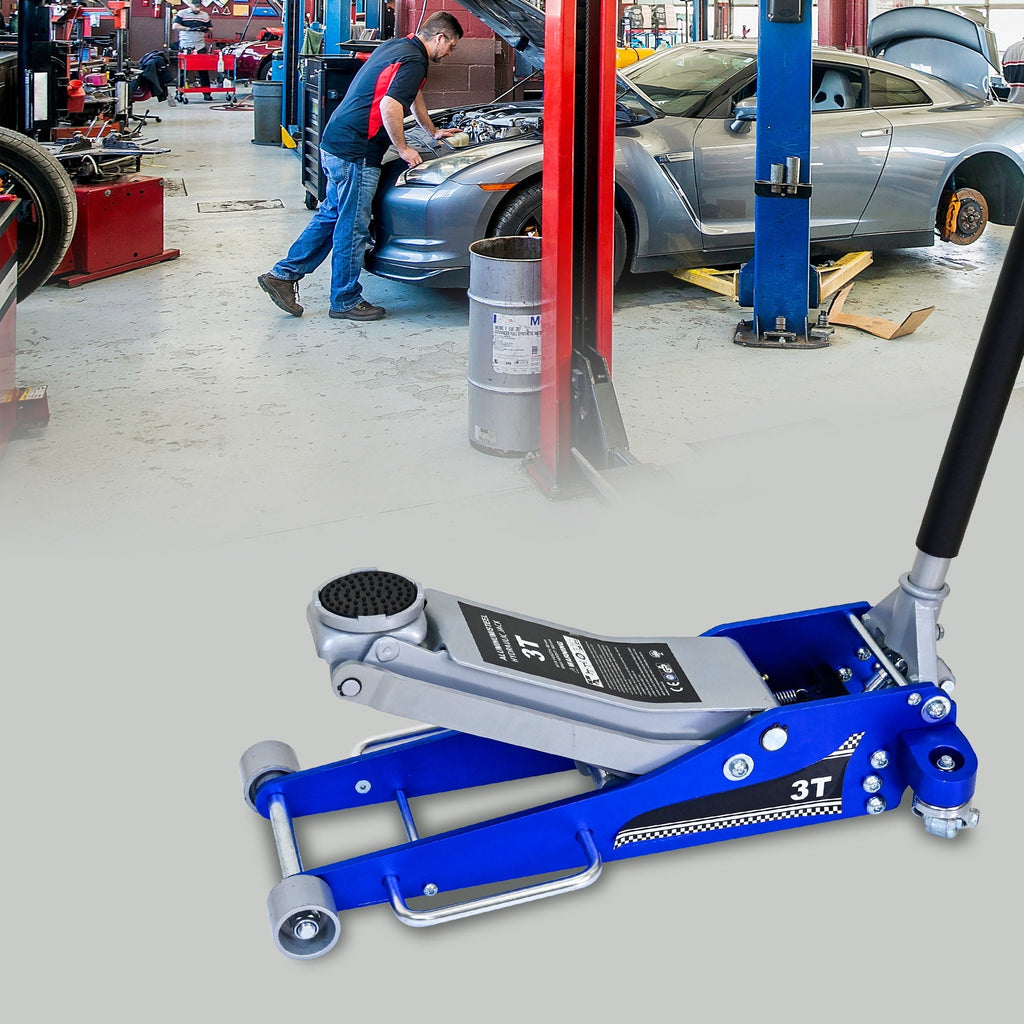 Hydraulic Trolley Floor Jack With Extra Saddle