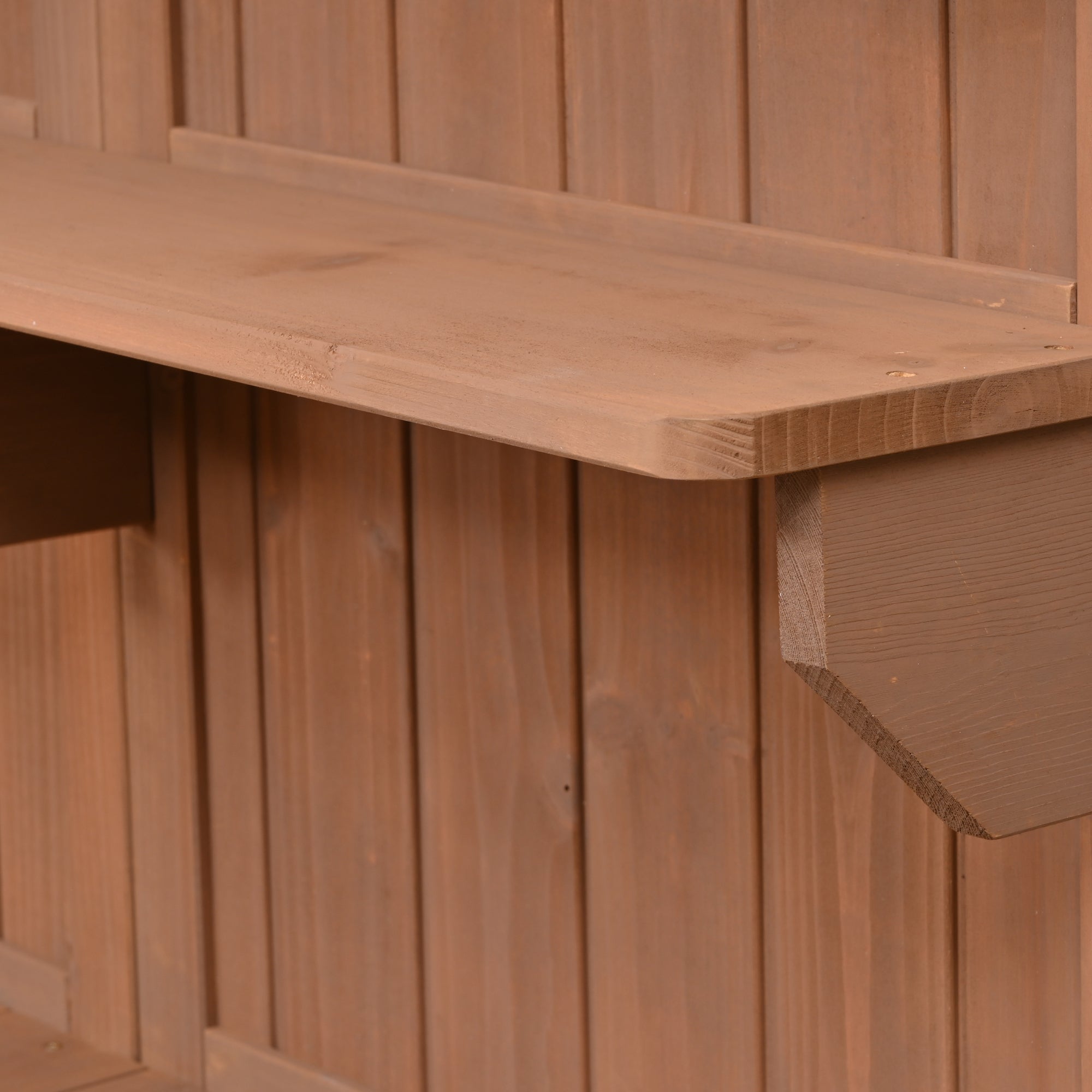 TOPMAX Potting Bench with Hutch, 50.2' Solid Fir Wood Garden Workstation