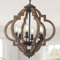 Farmhouse Chandeliers for Dining Room, 6-Light Rustic Light Fixture