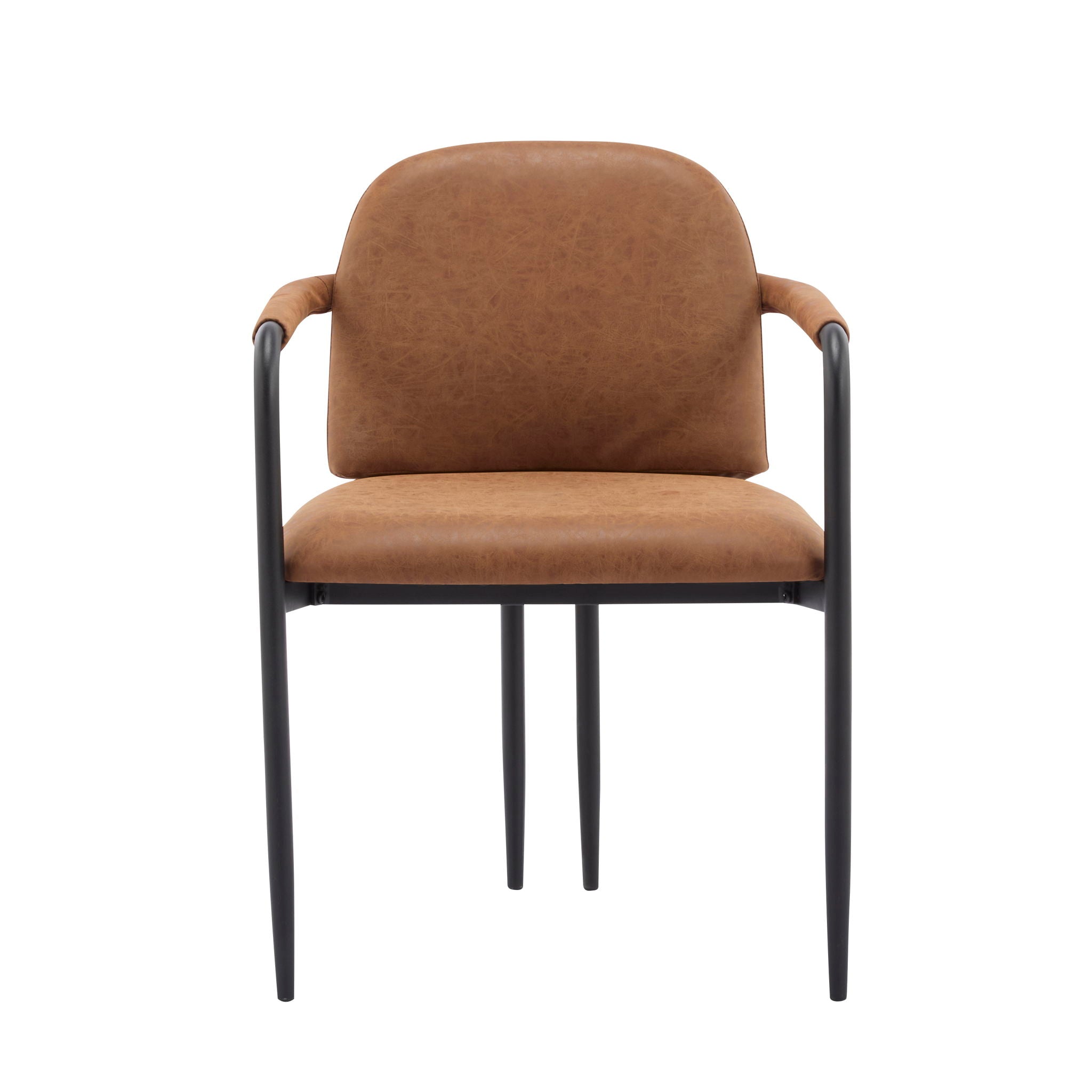 Modern Dining Chair Set With Durable Iron Frame and Comfortable Fabric Upholstery