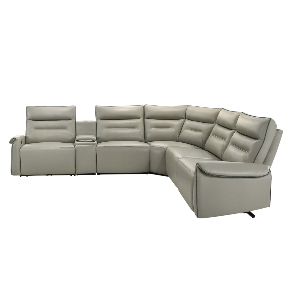 Jayke - Power Motion Sectional Sofa - Light Gray