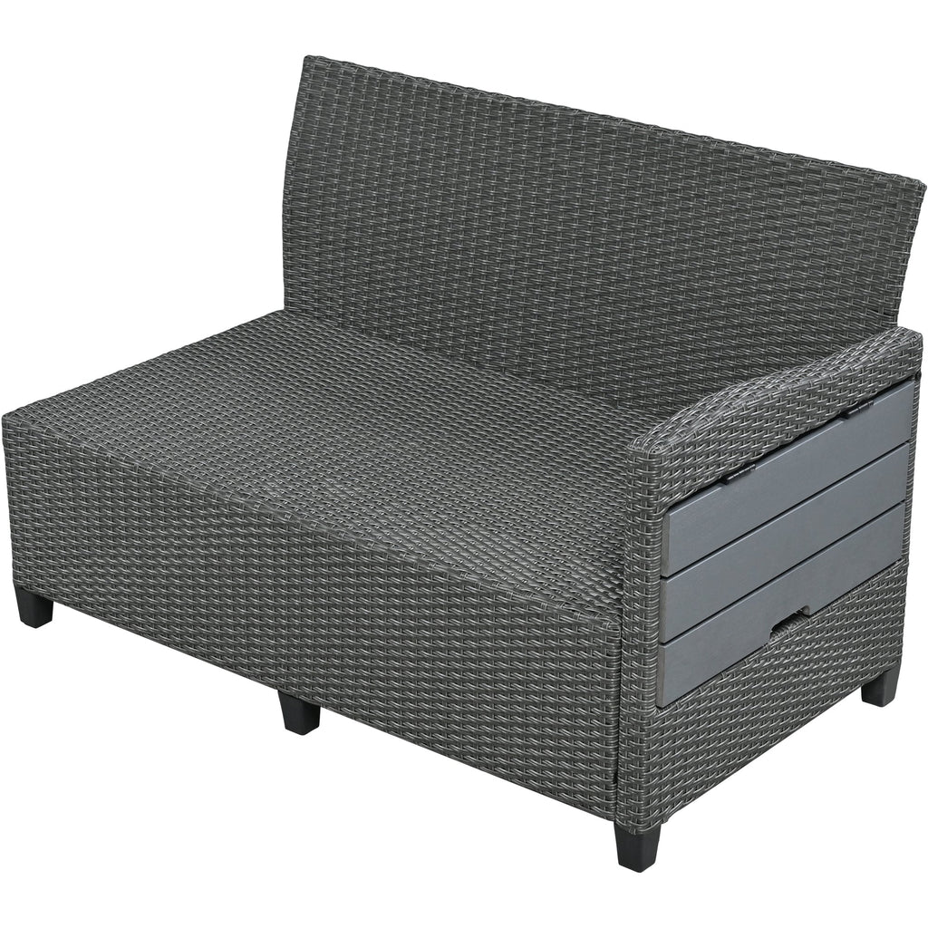 Tomax 5-Piece Outdoor Patio Rattan Sofa Set