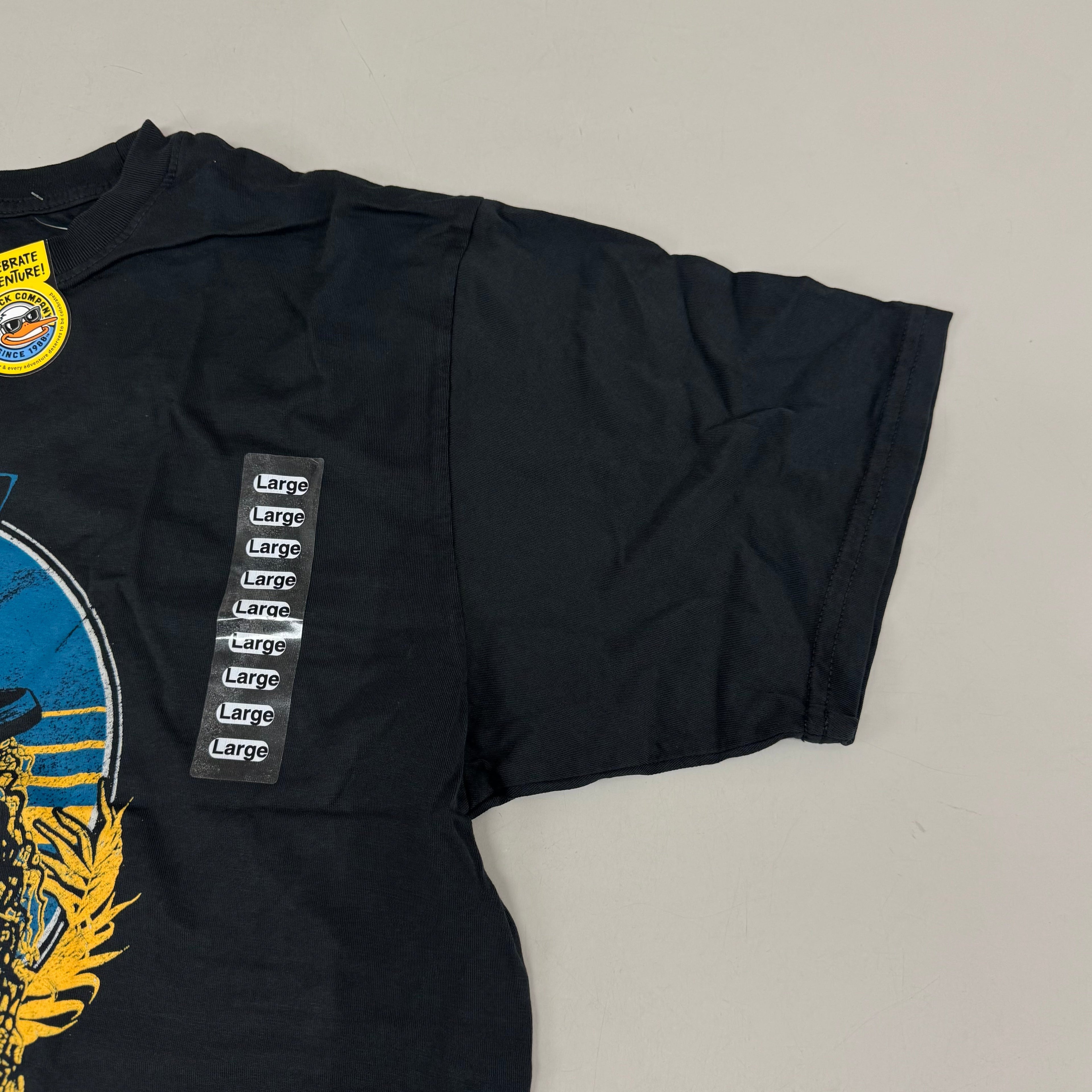 THE DUCK COMPANY Welcome To The Jungle Kalahari T-Shirt Adult Large Black,Blue,Yellow