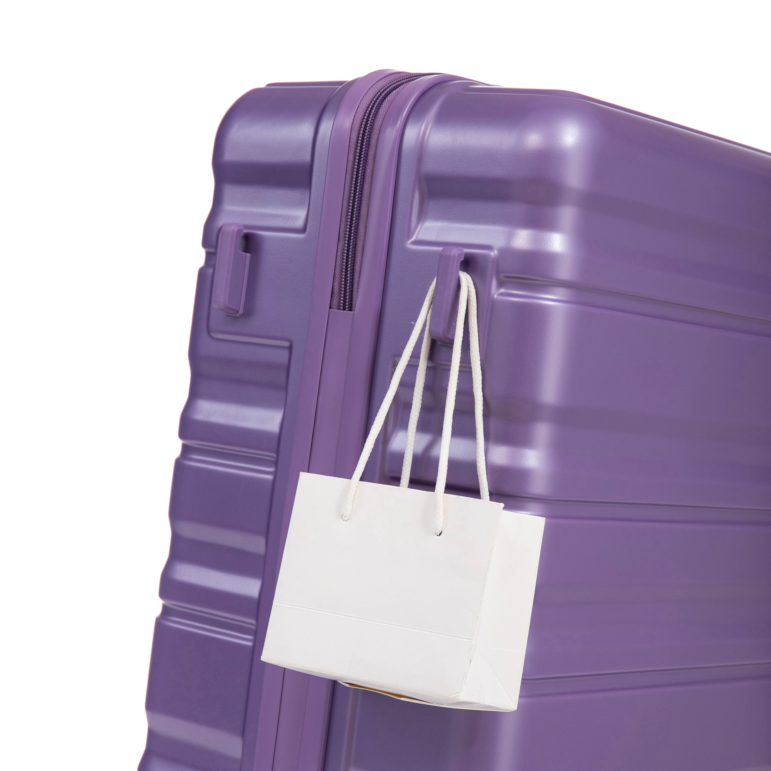 HIFINE Tourist 3-Piece ABS Spinner Wheel Luggage Set (Purple)