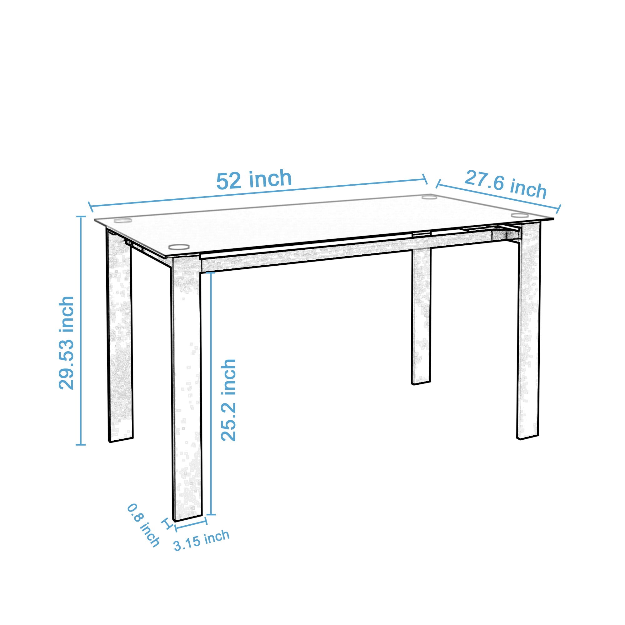 Multifunction Dining Table for Dining and Living Room