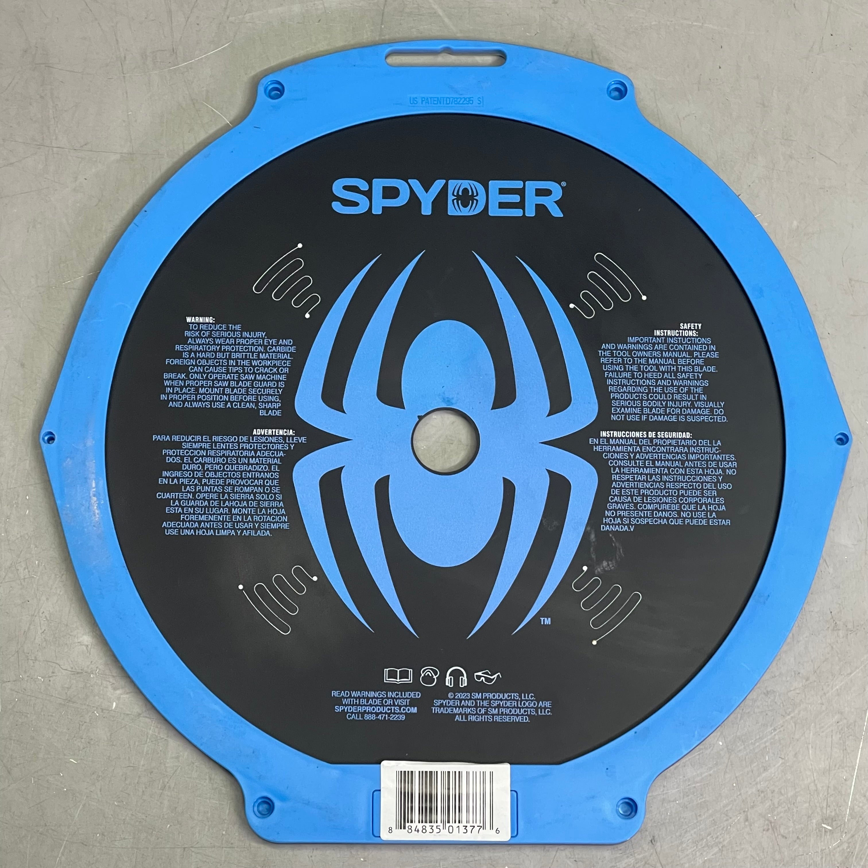SPYDER Tarantula Steel Cutting Circular Saw Blade 60-Tooth, 12" Black 13505