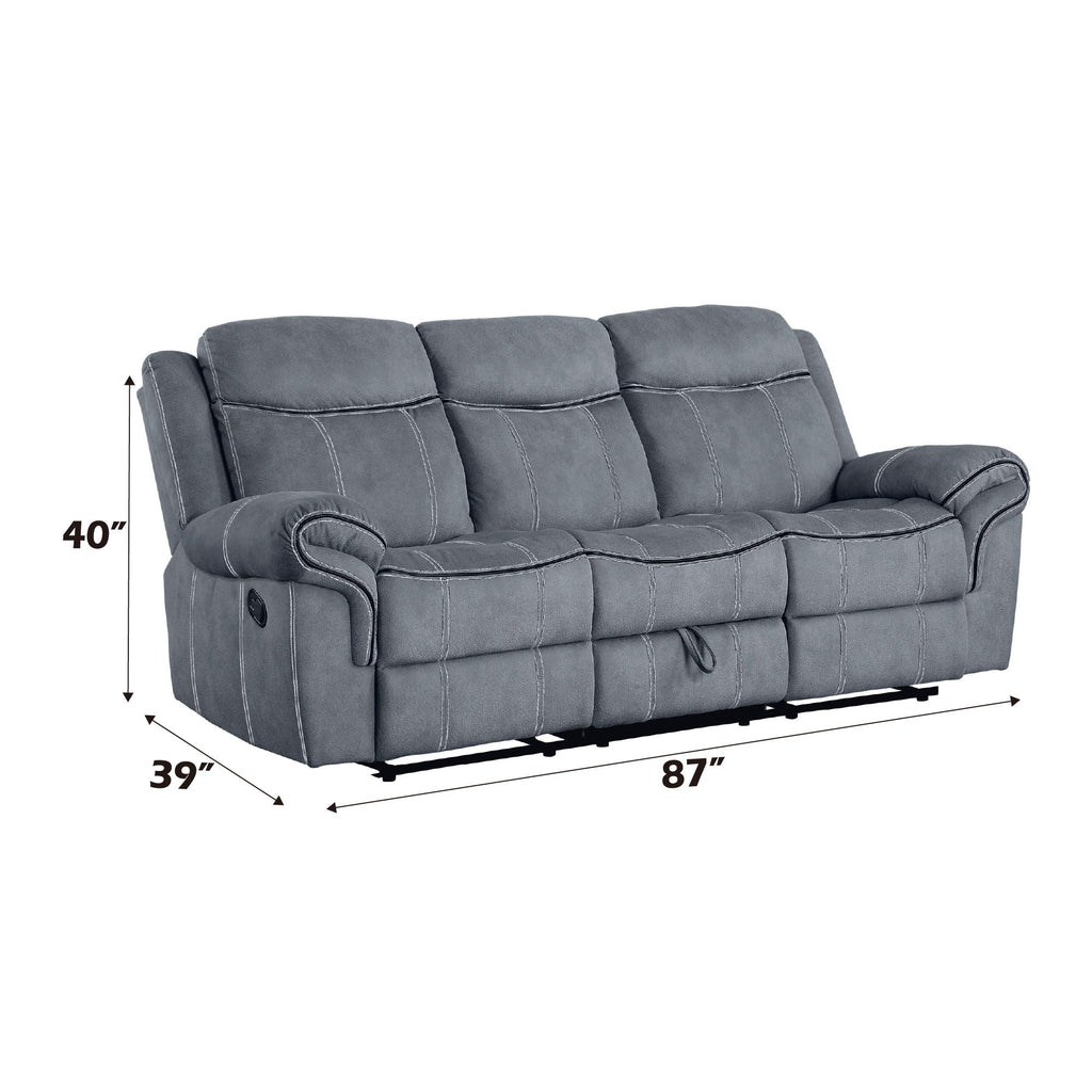Zubaida Two Tone 3 Piece Recliner Living Room Set