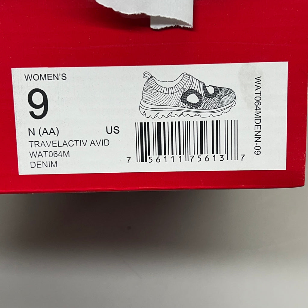 PROPET Travel Activ Avid Knit Flexible Shoe Women's Sz 9 N(AA) Denim WAT064M