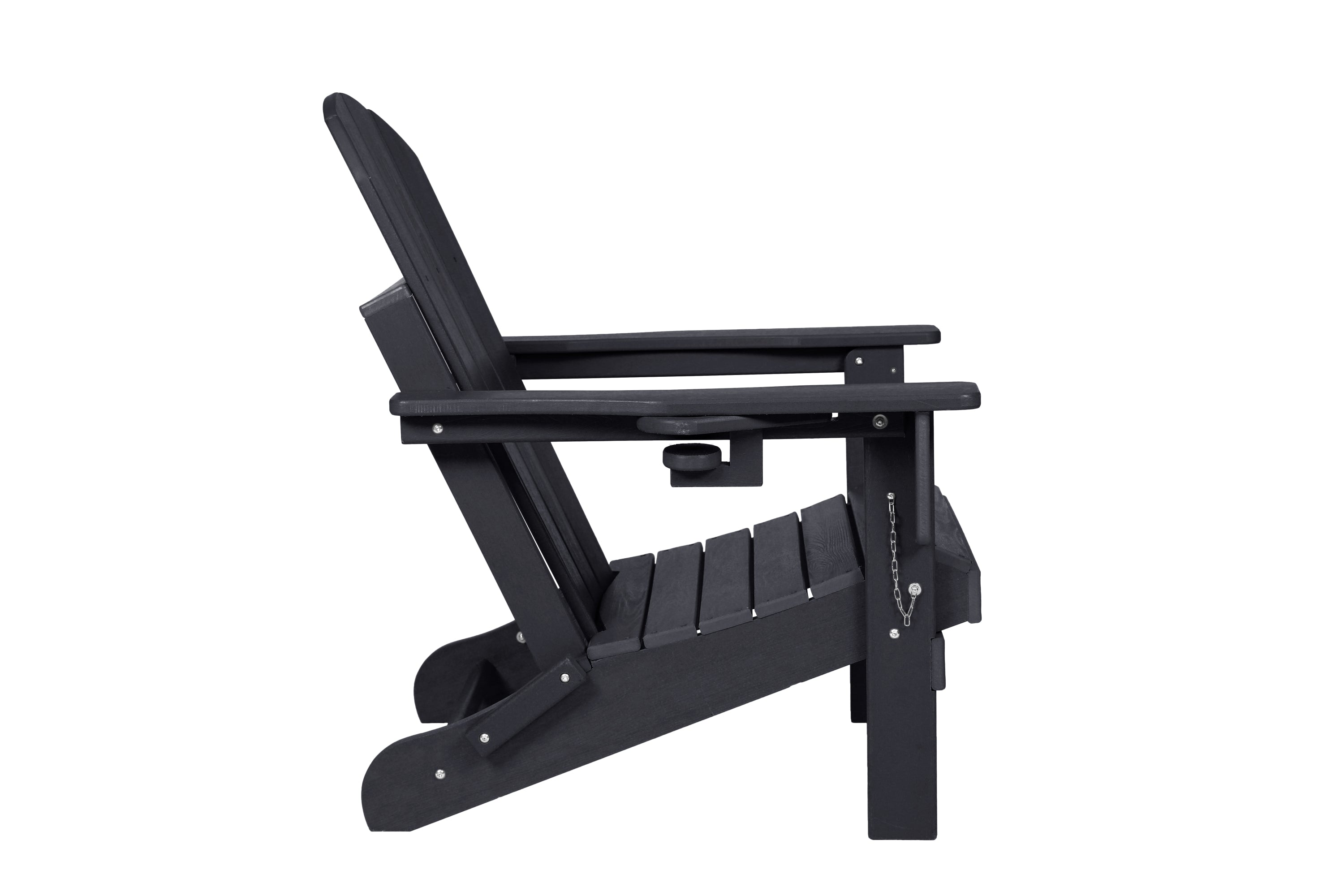 Folding Adirondack Chair with Side Table, 3-Piece Set