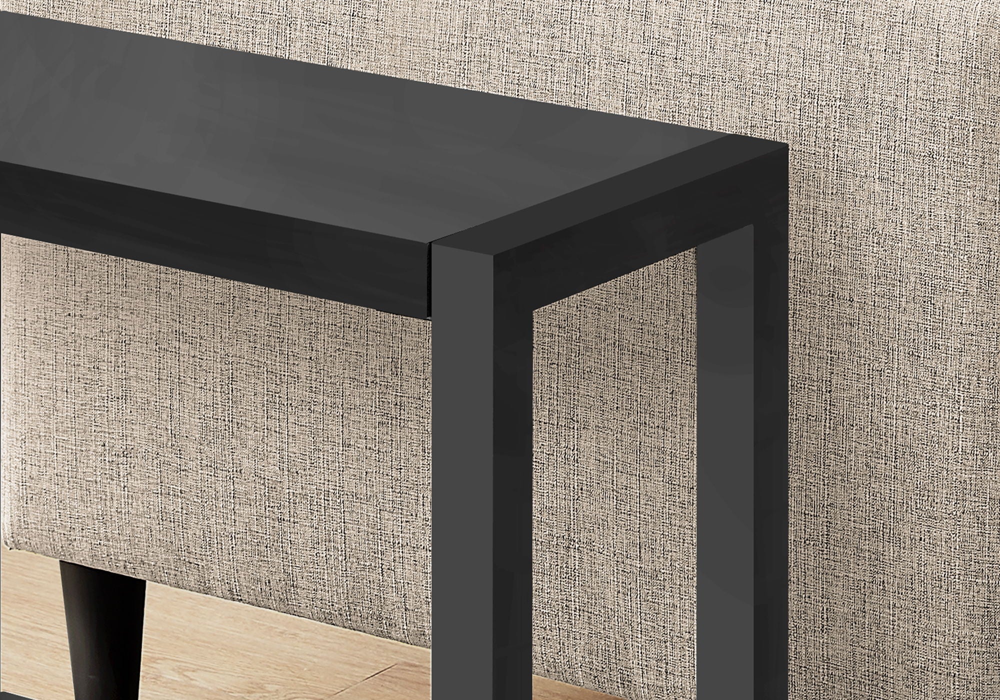 Accent Side Table Narrow Small 2-Tier Contemporary Modern