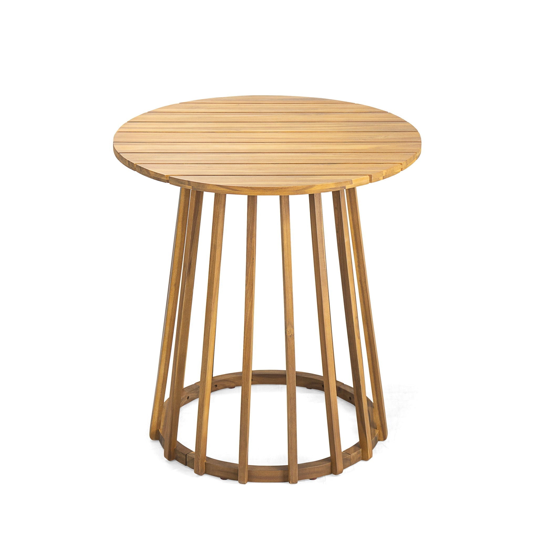 Outdoor Round Top Dining Table - Teak Bistro Table