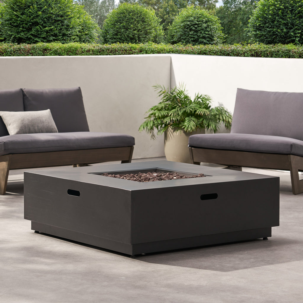 39'' Square Iron Fire Pit - 50,000 BTU