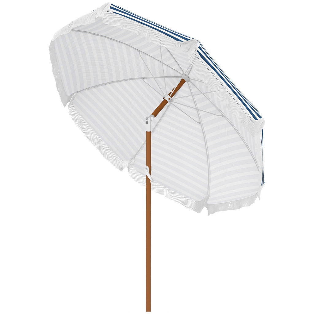 Outsunny 7 x 7 ft Outdoor Patio Umbrella with Tilt and Vent