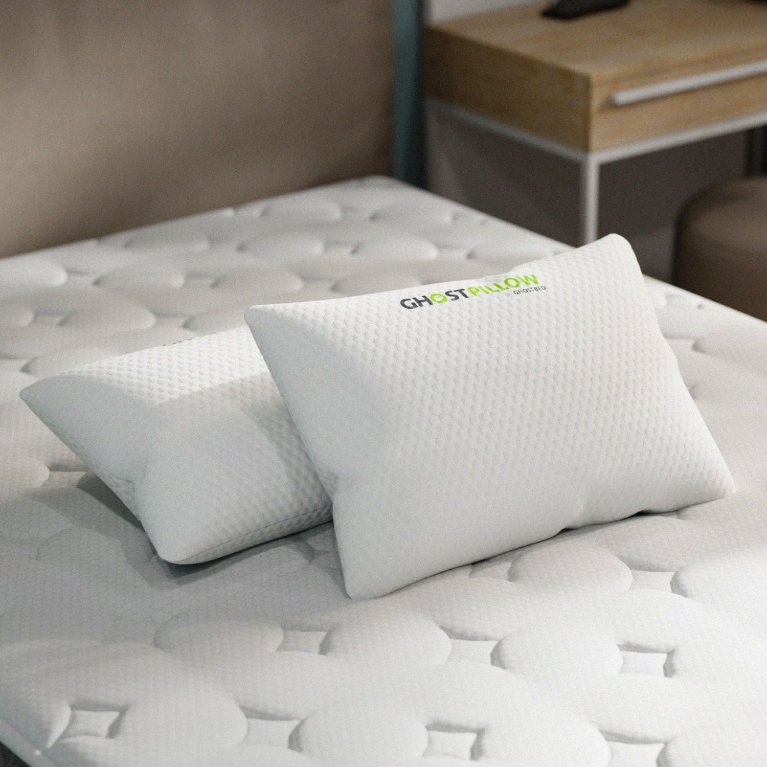 Ghostpillow Shredded - Customizable Soft Fluffy Gel Memory Foam & Siliconized Pillow