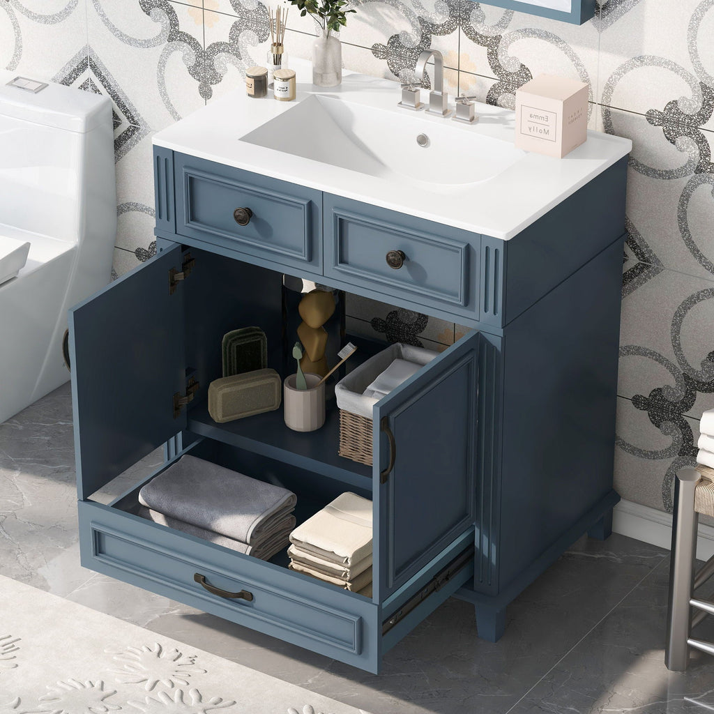 Bathroom Vanity With Sink And Storage Cabinet