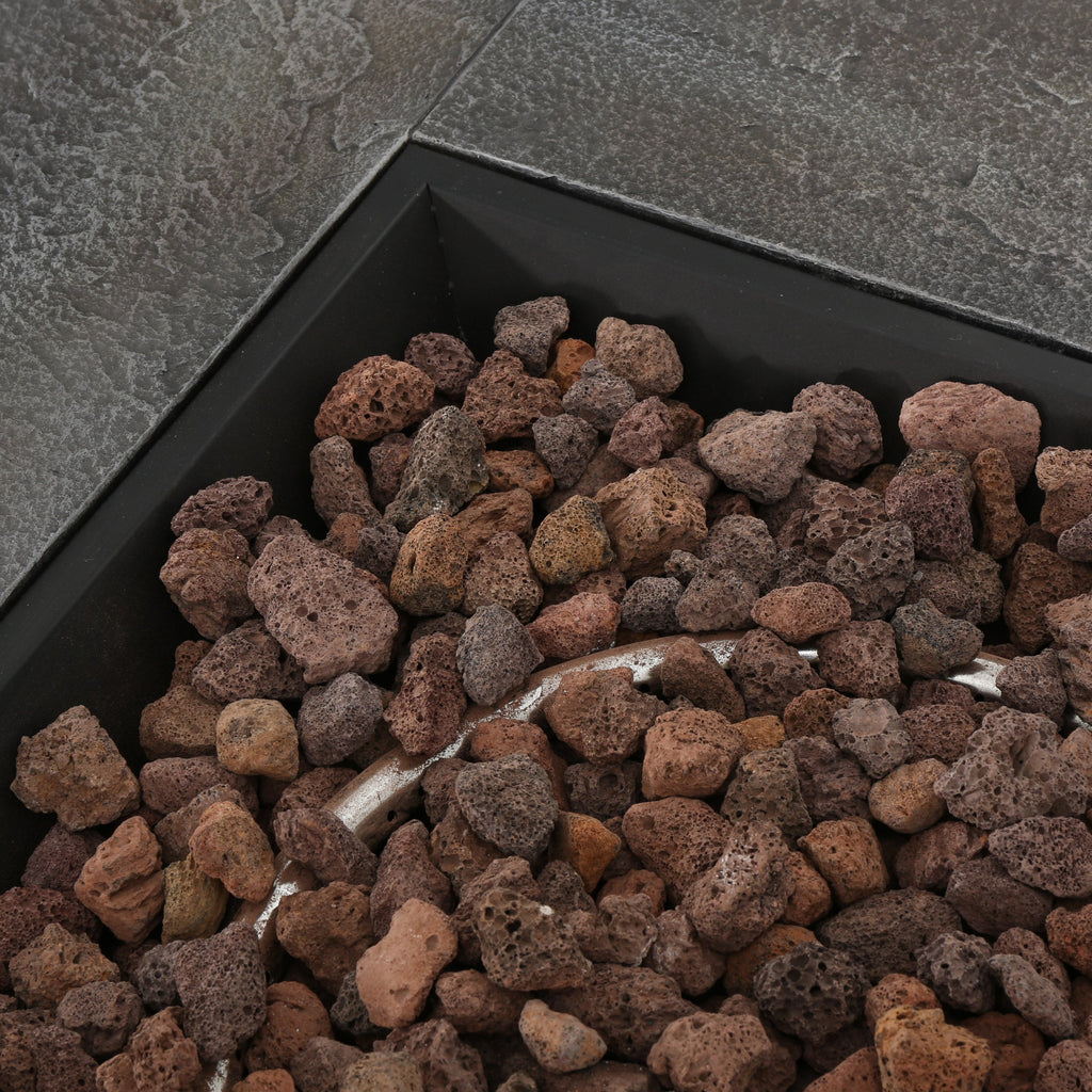 33' SQUARE MGO FIRE PIT - 40000 BTU.