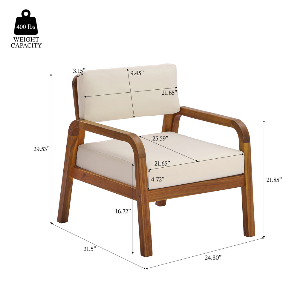 4-Pieces Outdoor Sofa Set with Cushions