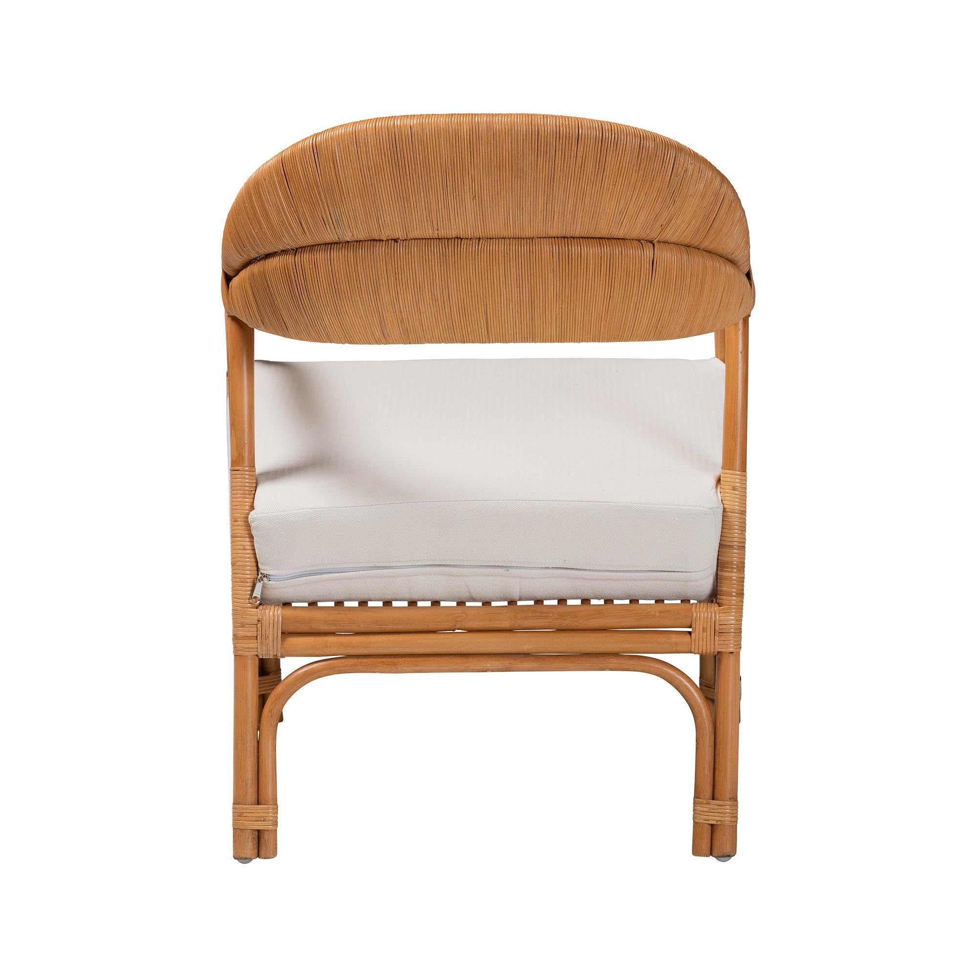 Honey Rattan Accent Chair