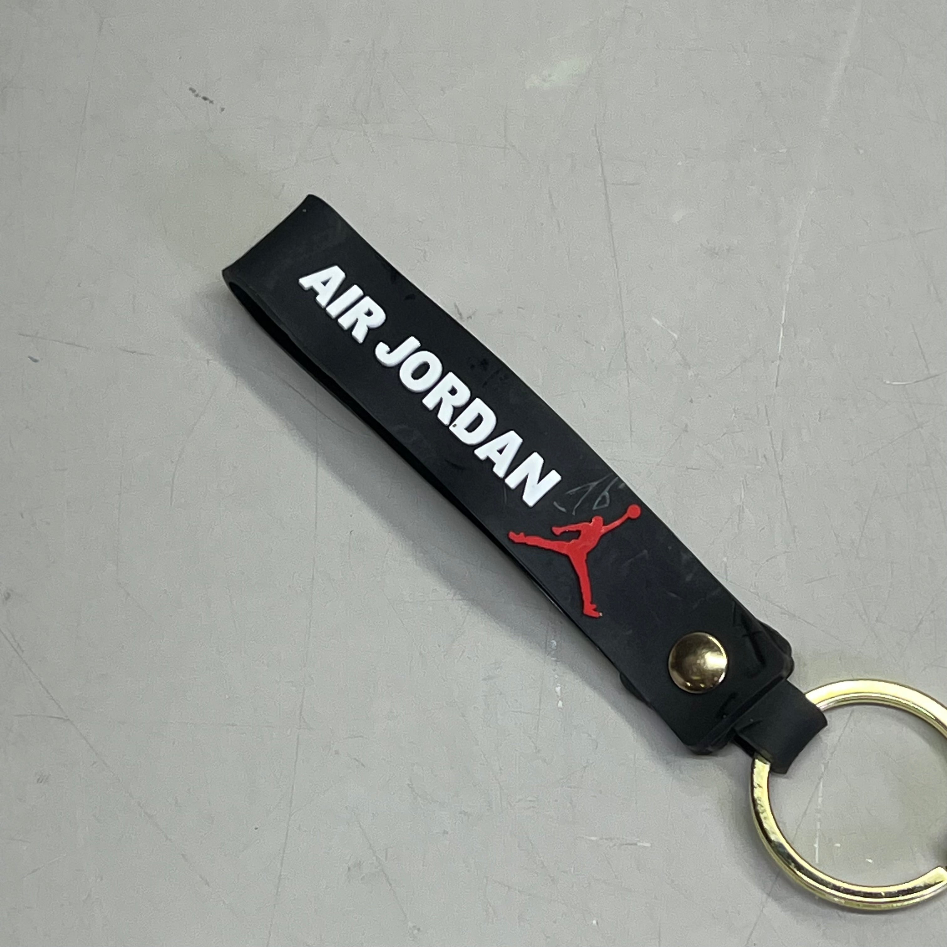 (12 PACK) Air Jordan Shoe Sneaker Keychains W/ Wrist Band 8" Assorted Colors