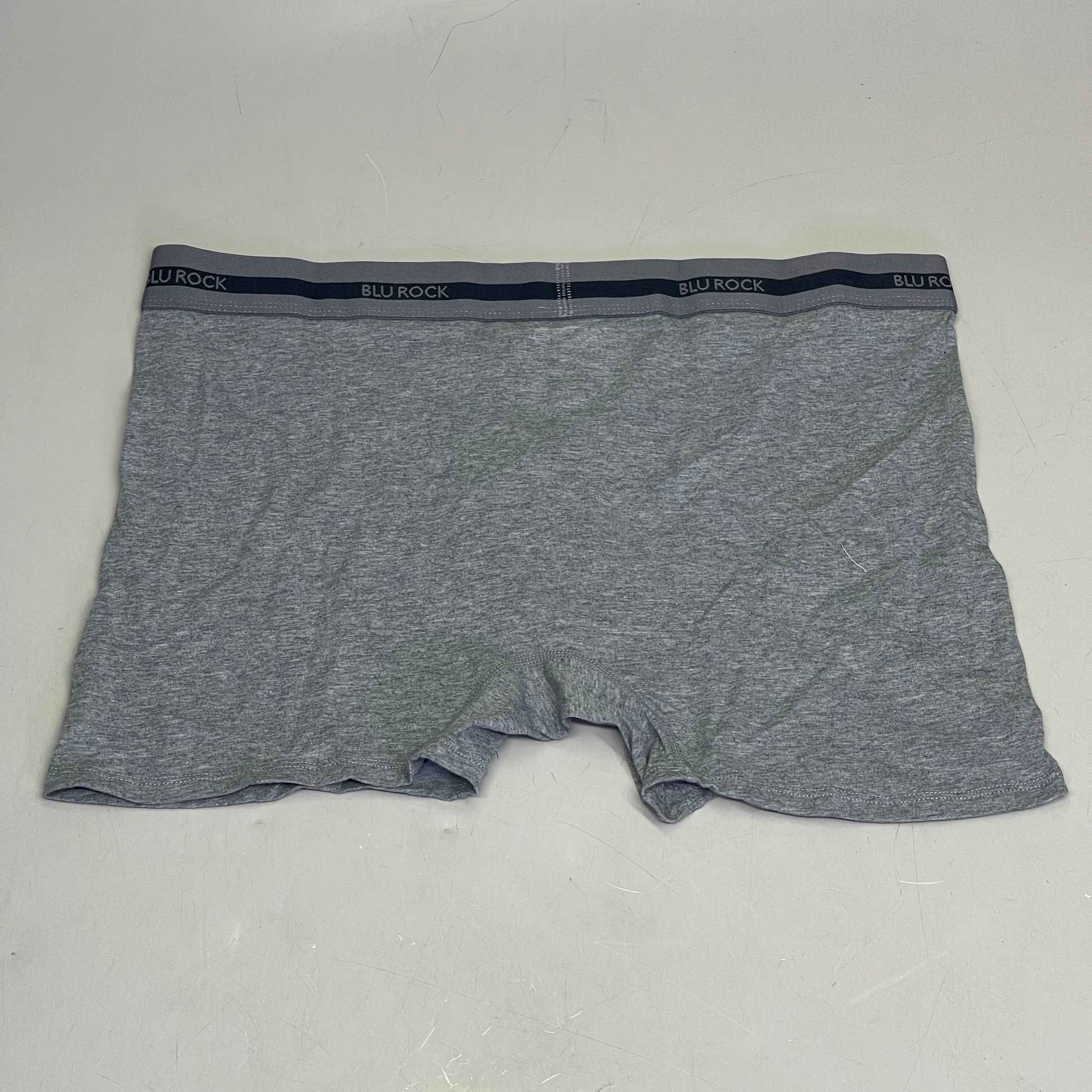 BLU ROCK COMFORT (3 PACK) Men's Tech Fabric For Comfort And Flex XL Grey