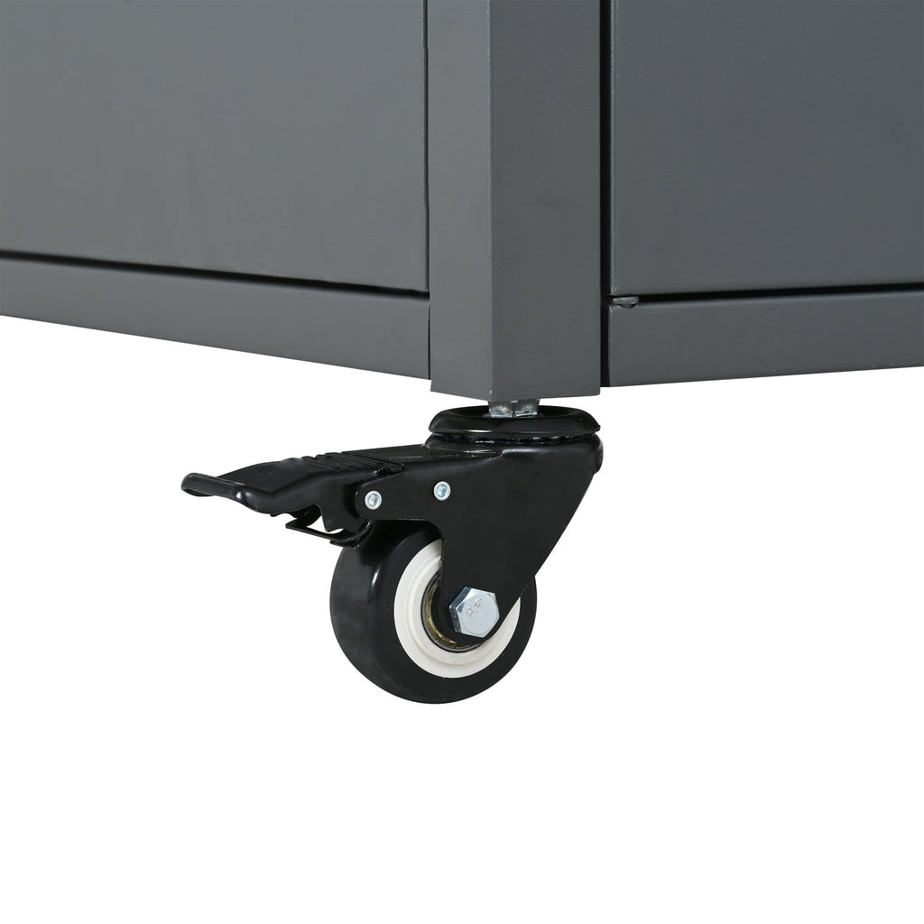 Foldable Outdoor Prep Station BBQ Cart Patio Dining Cart