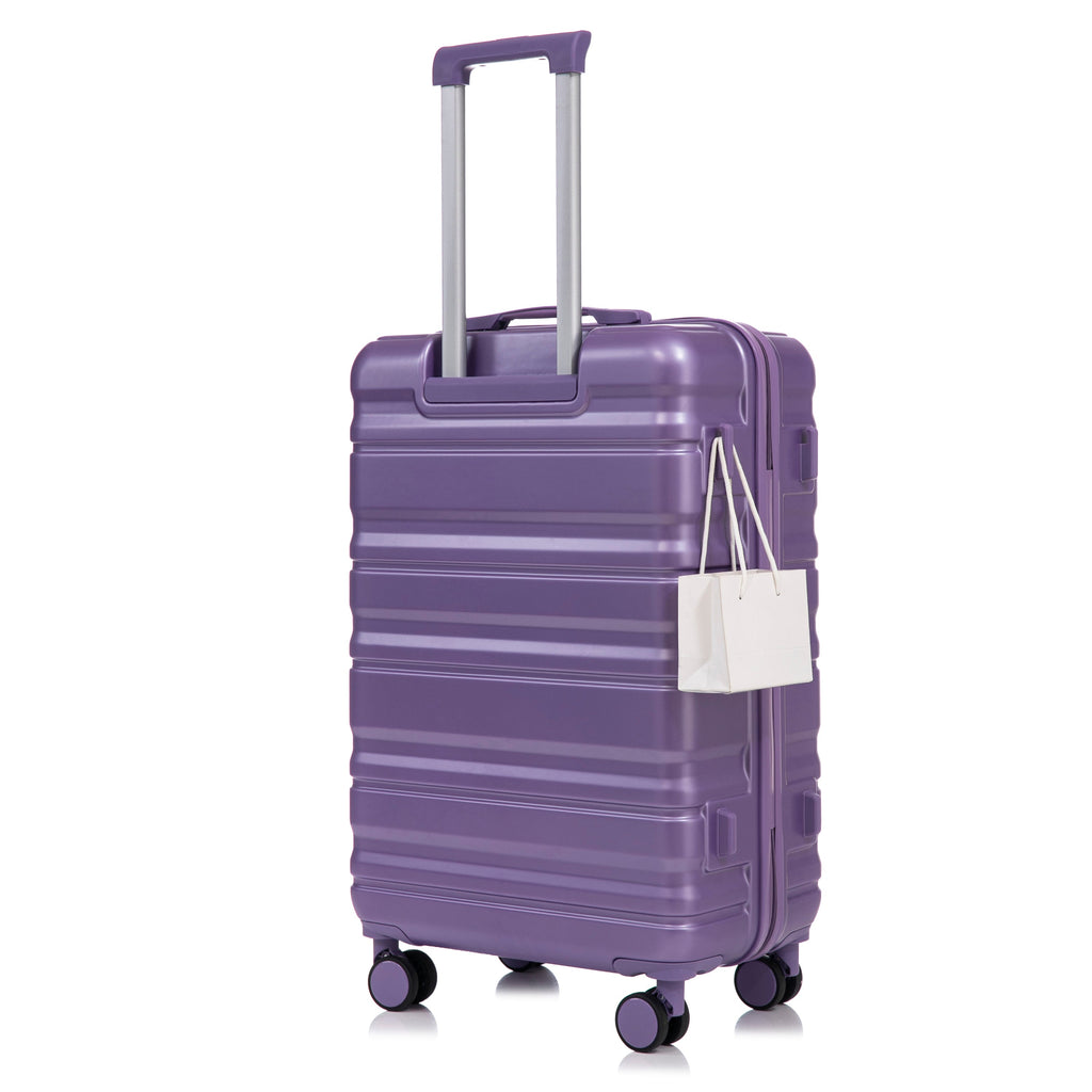 HIFINE Tourist 3-Piece ABS Spinner Wheel Luggage Set (Purple)