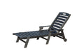 Patio Lounge Chair Outdoor with Reclining Backrest