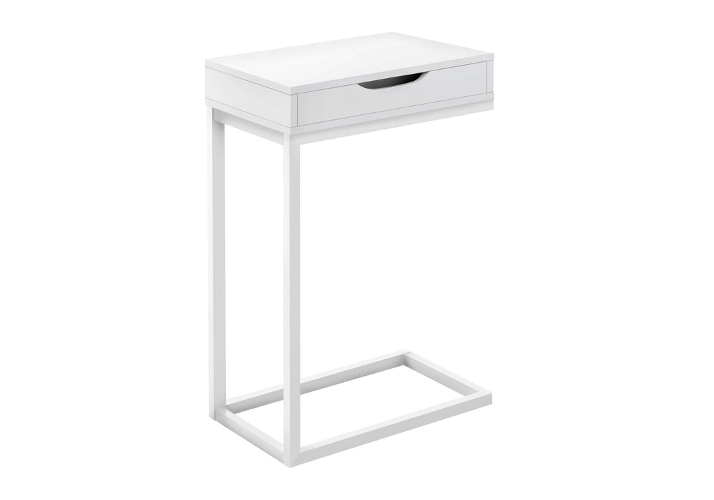 Accent Table, C - Shaped Contemporary Elegant Design