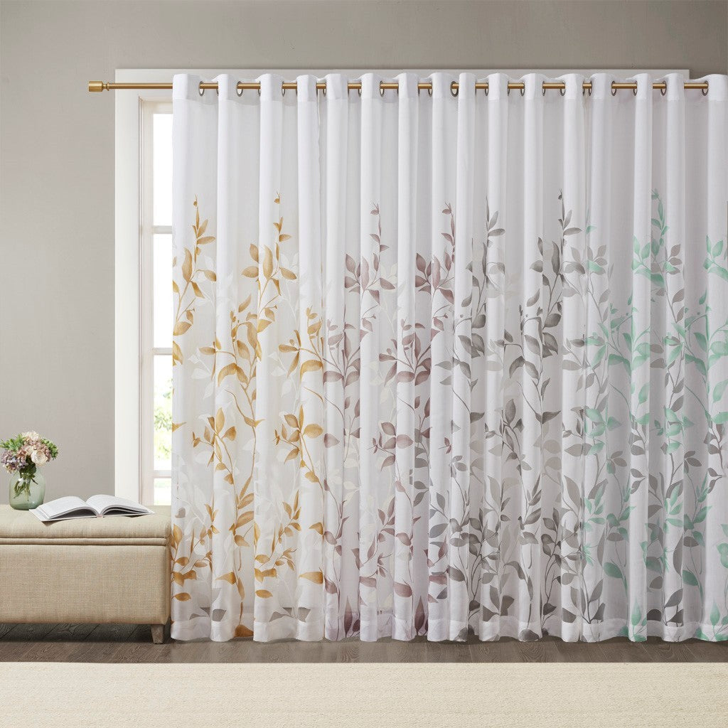 Burnout Printed Curtain Panel (Single Panel)