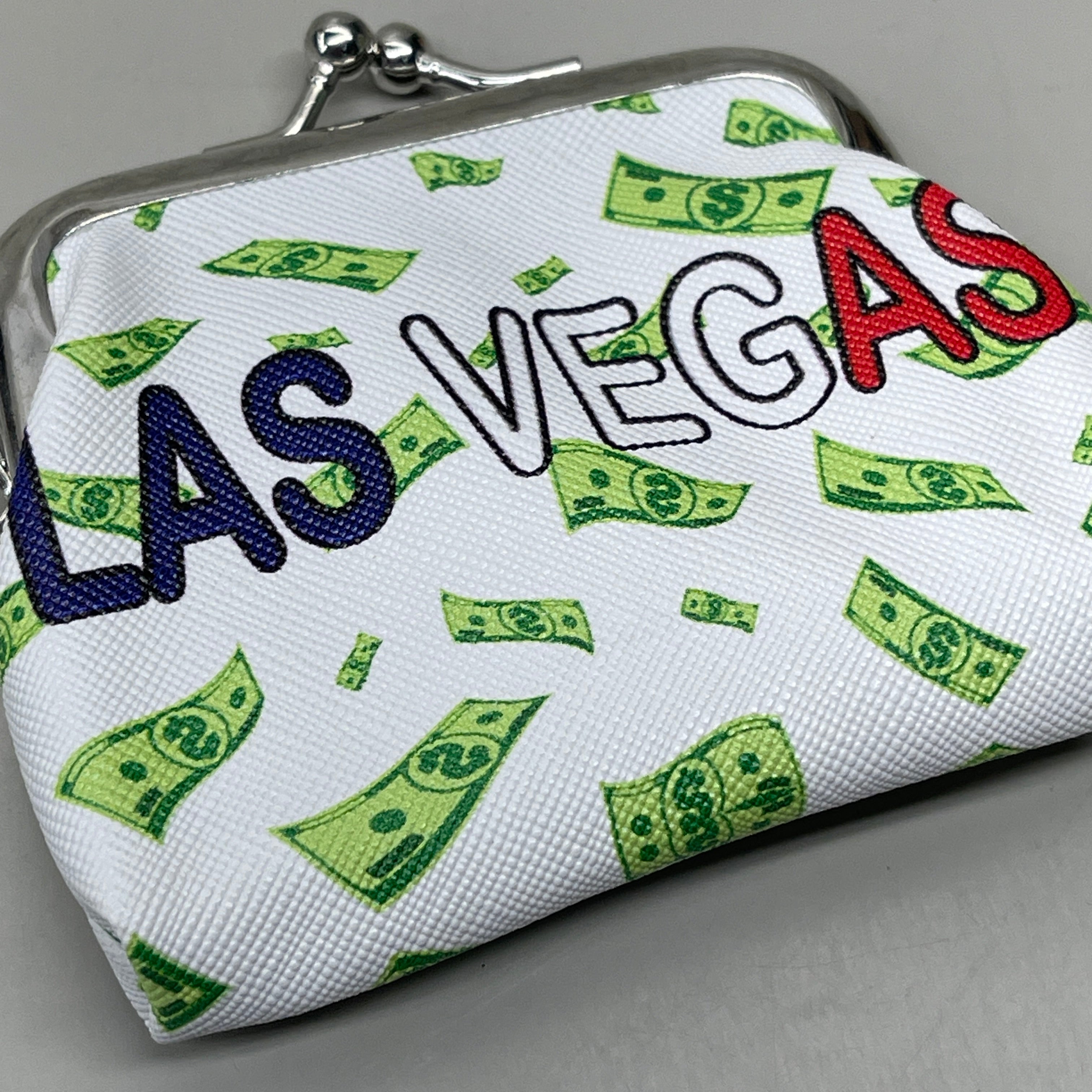 LAS VEGAS 12-PACK! Welcome to Fabulous Las Vegas Coin Purse Souvenirs 4" x 4" Money
