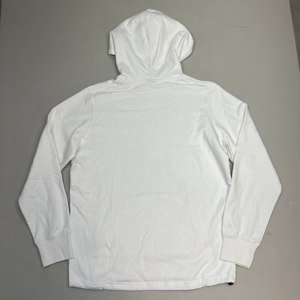 MONSTERCAT Synch Waist Hooded Pull Over Logo Hoodie Men's Sz M White/Black