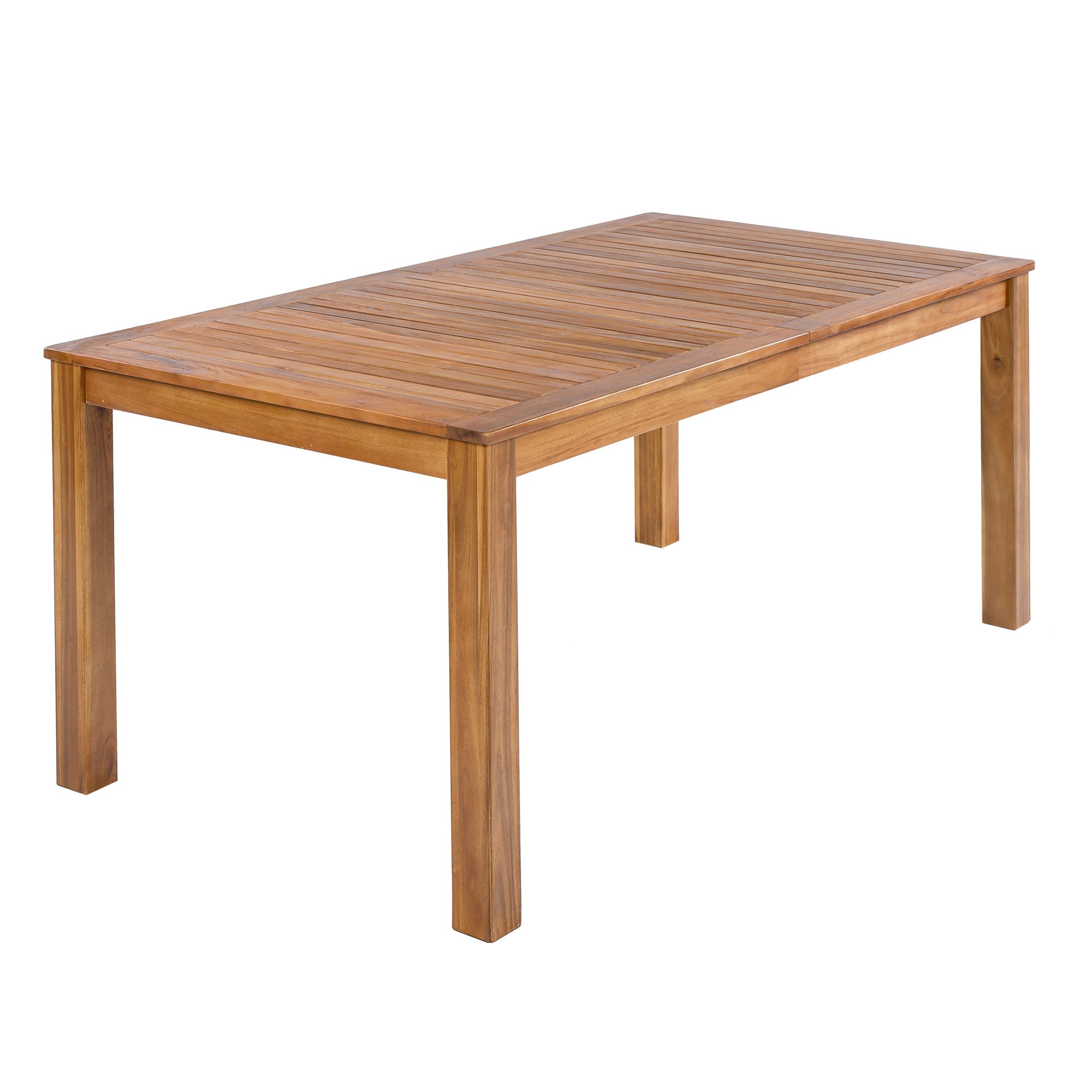 TOPMAX Patio 5pcs Wooden Dining Table Set
