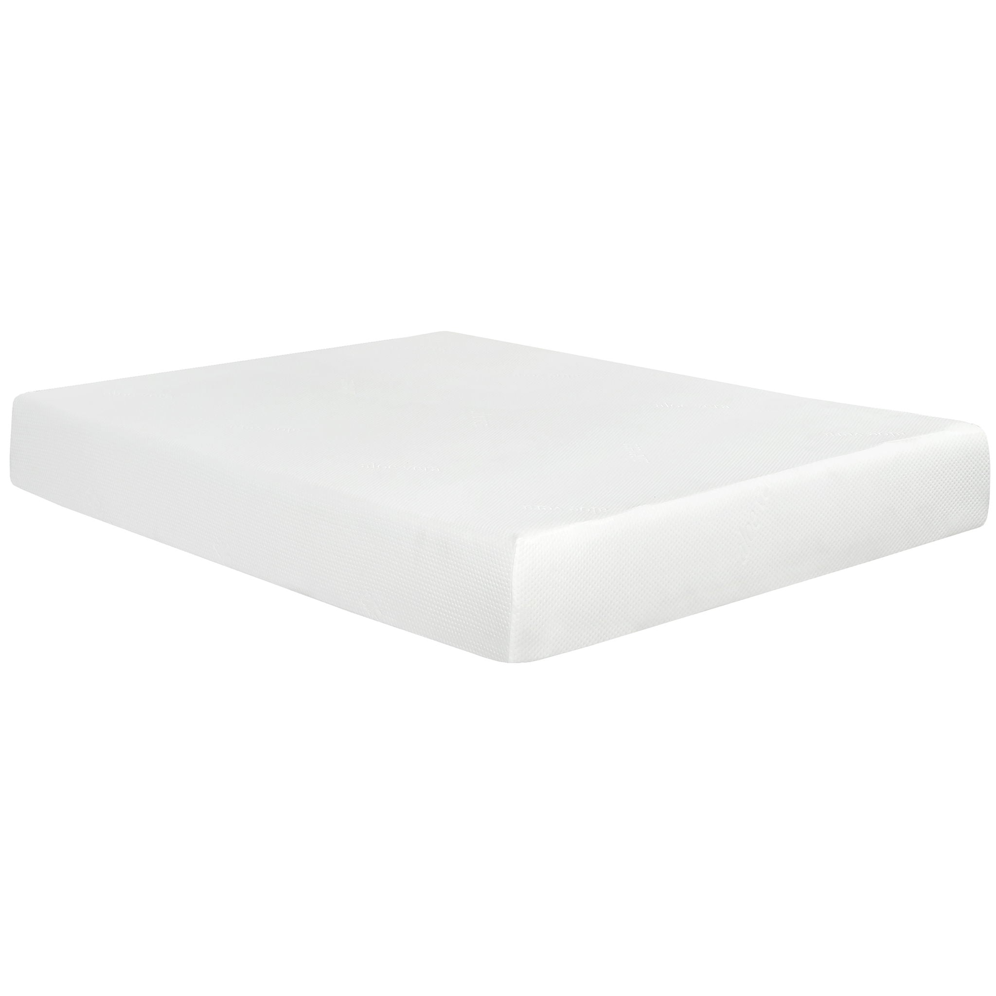 10" Plush Gel Memory Foam Mattress Bed With Cooling Technology, Aloe Vera Cover