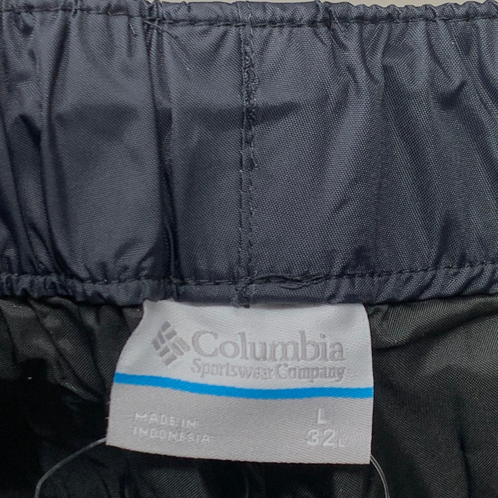 COLUMBIA Rebel Roamer Rain Pant Softshell Men's Sz L Inseam 32" Black XM8175-010