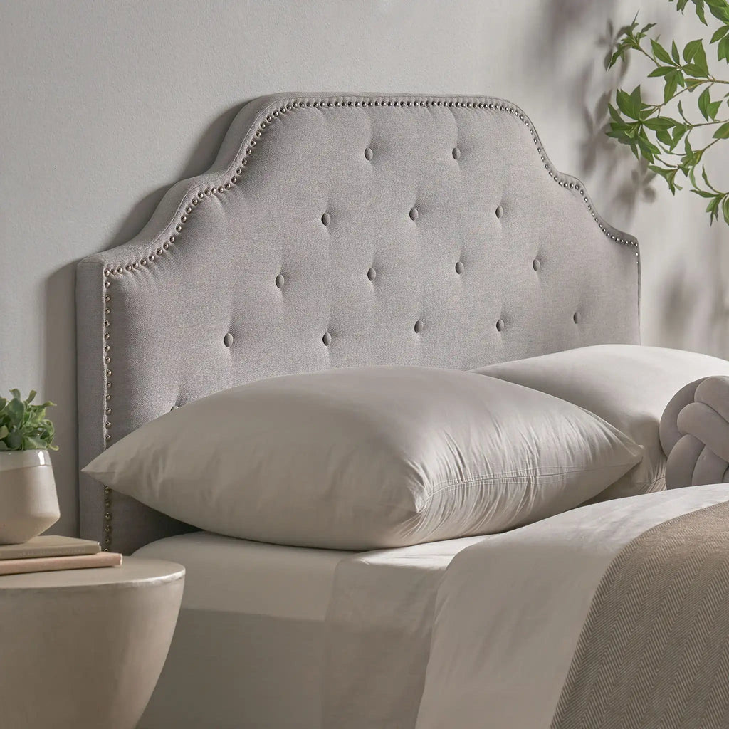 Luella Button Tufted Upholstered Headboard