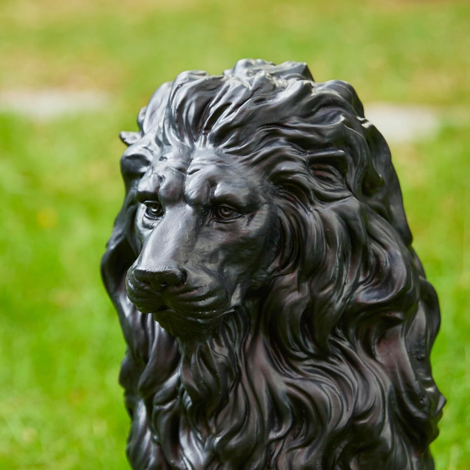 20.5" Resin Outdoor Lion Statue