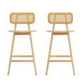 Bari Indoor Wood Barstool (Set of 2)