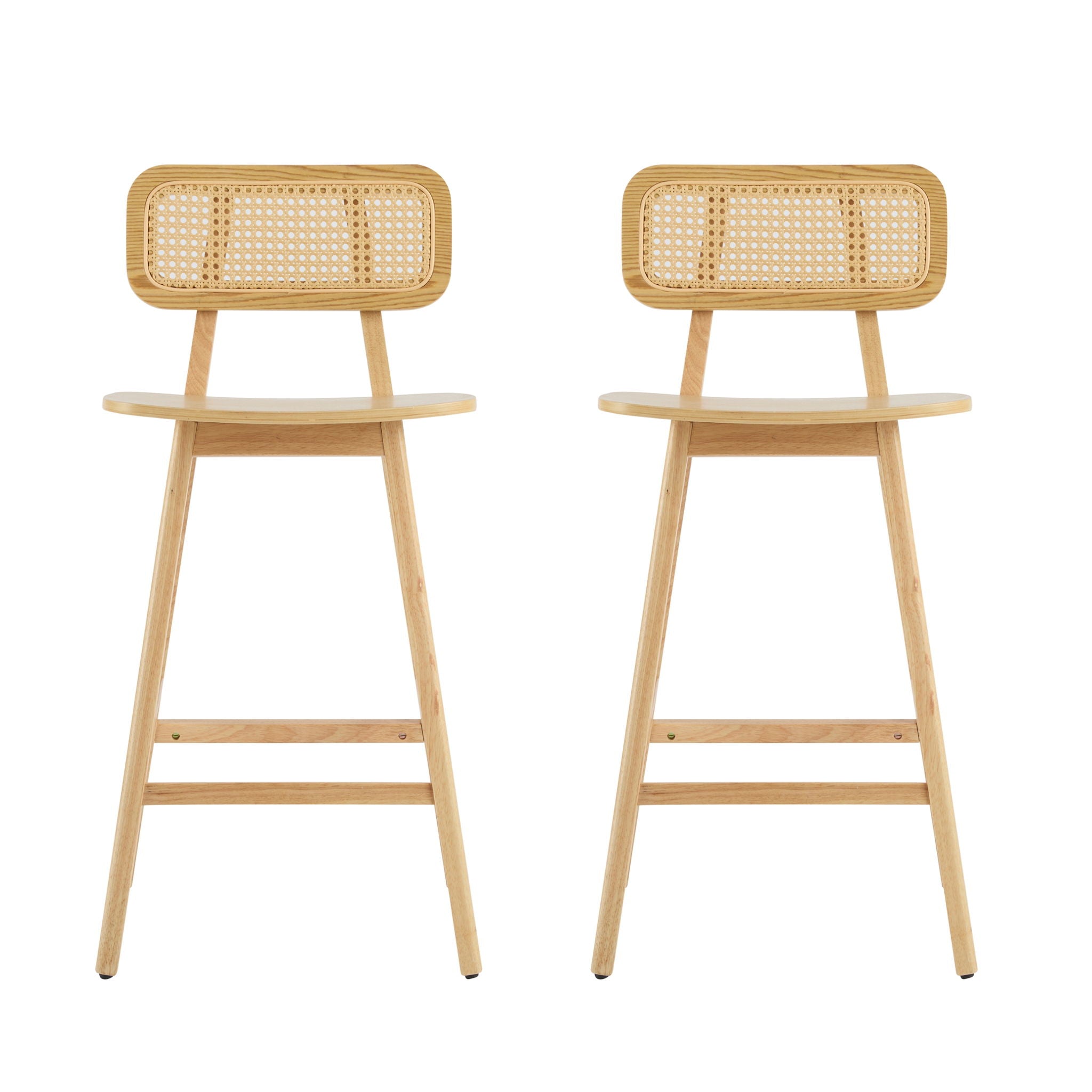 Bari Indoor Wood Barstool (Set of 2)