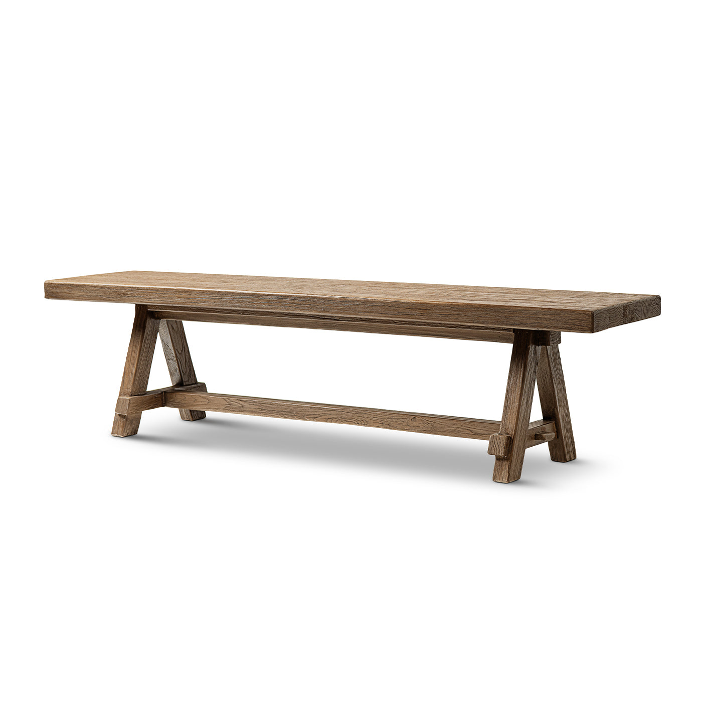 Hawthorne 72' Reclaimed Elm Trestle Dining Bench