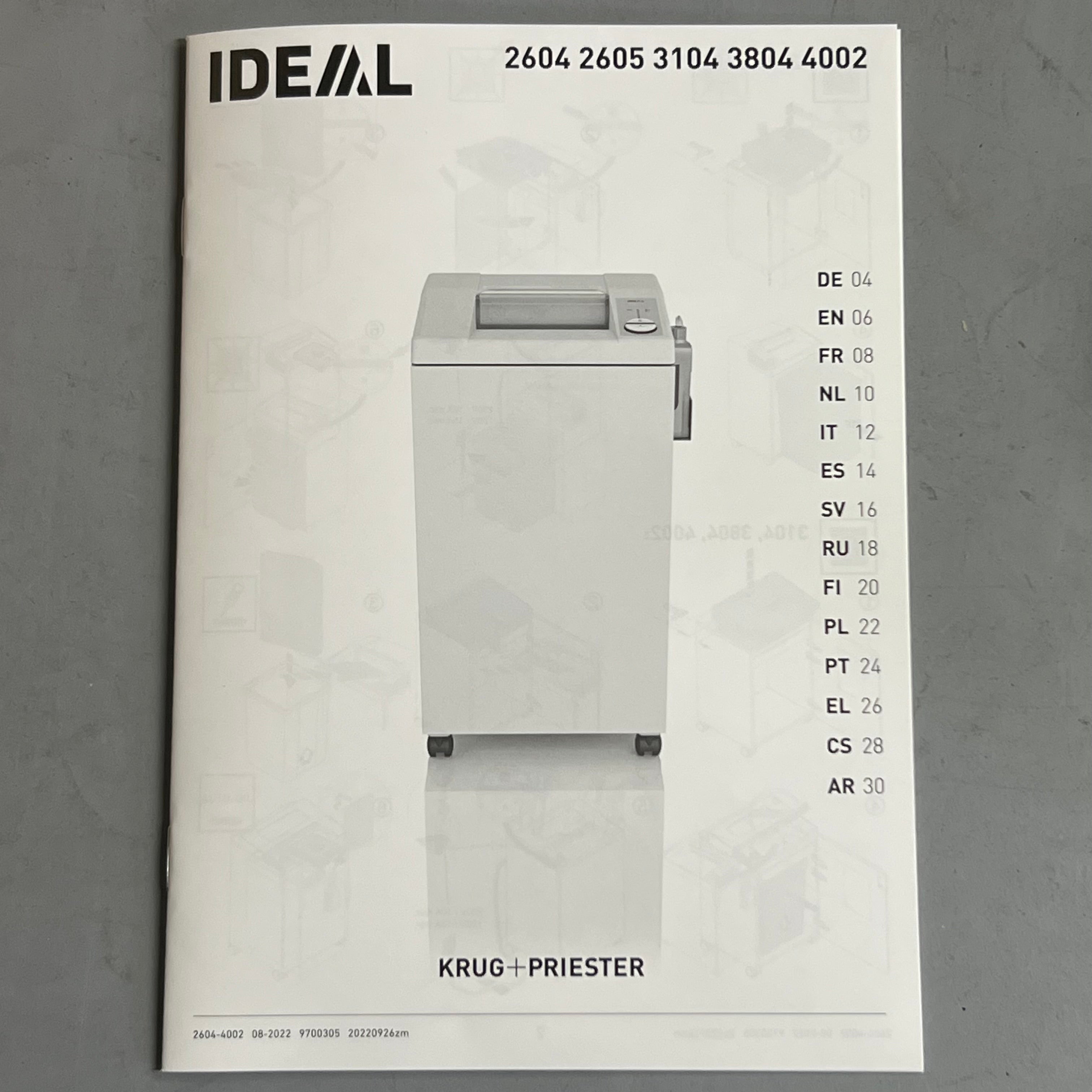 IDEAL Centralized Destroyit 2604 Paper Shredder P-4 Cross-Cut DSH0362L (new other)