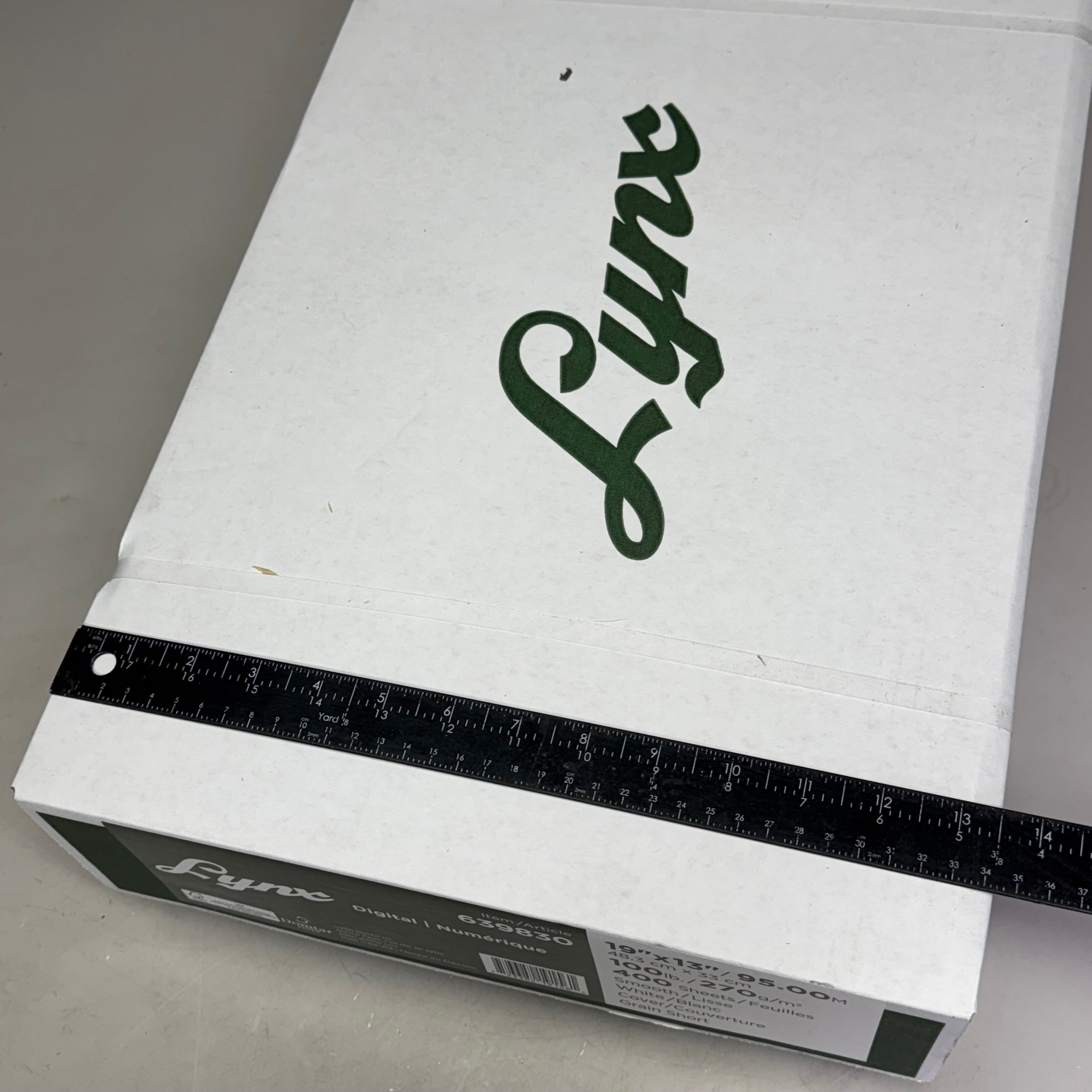 DOMTAR Lynx Opaque Digital Ultra Smooth Laser Paper 19" x 13" 100 lbs 400 Sheets