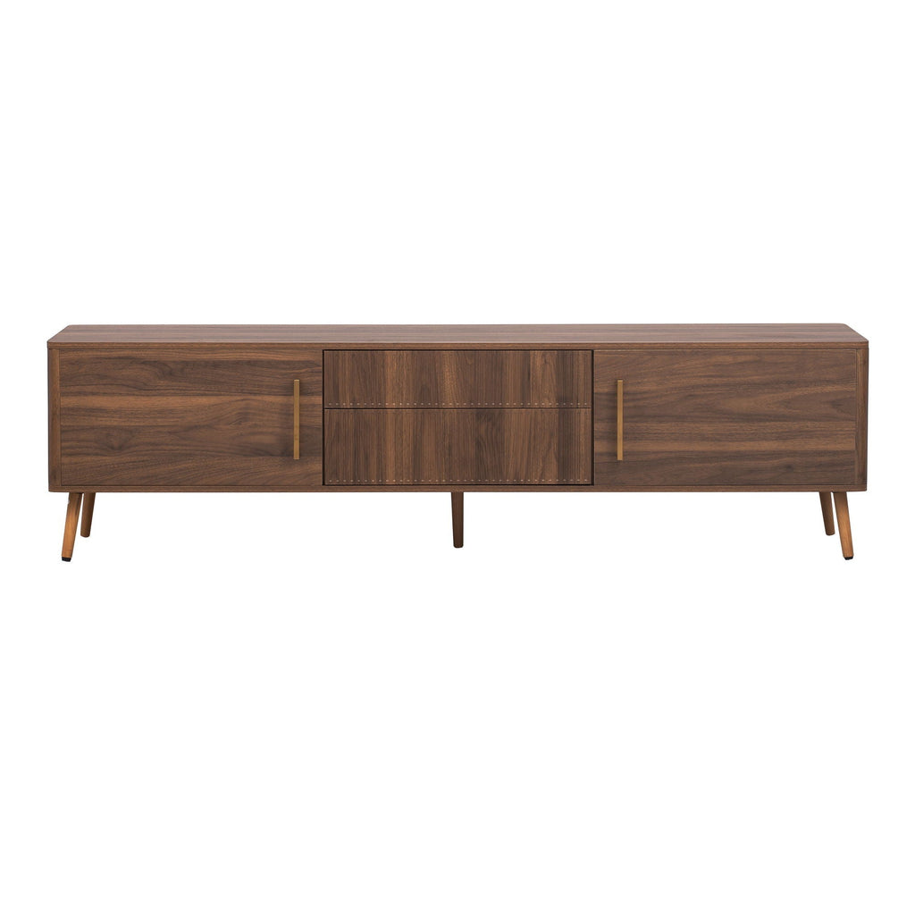 TV Stand With 2 Drawers For TVs Up To 80" - Walnut