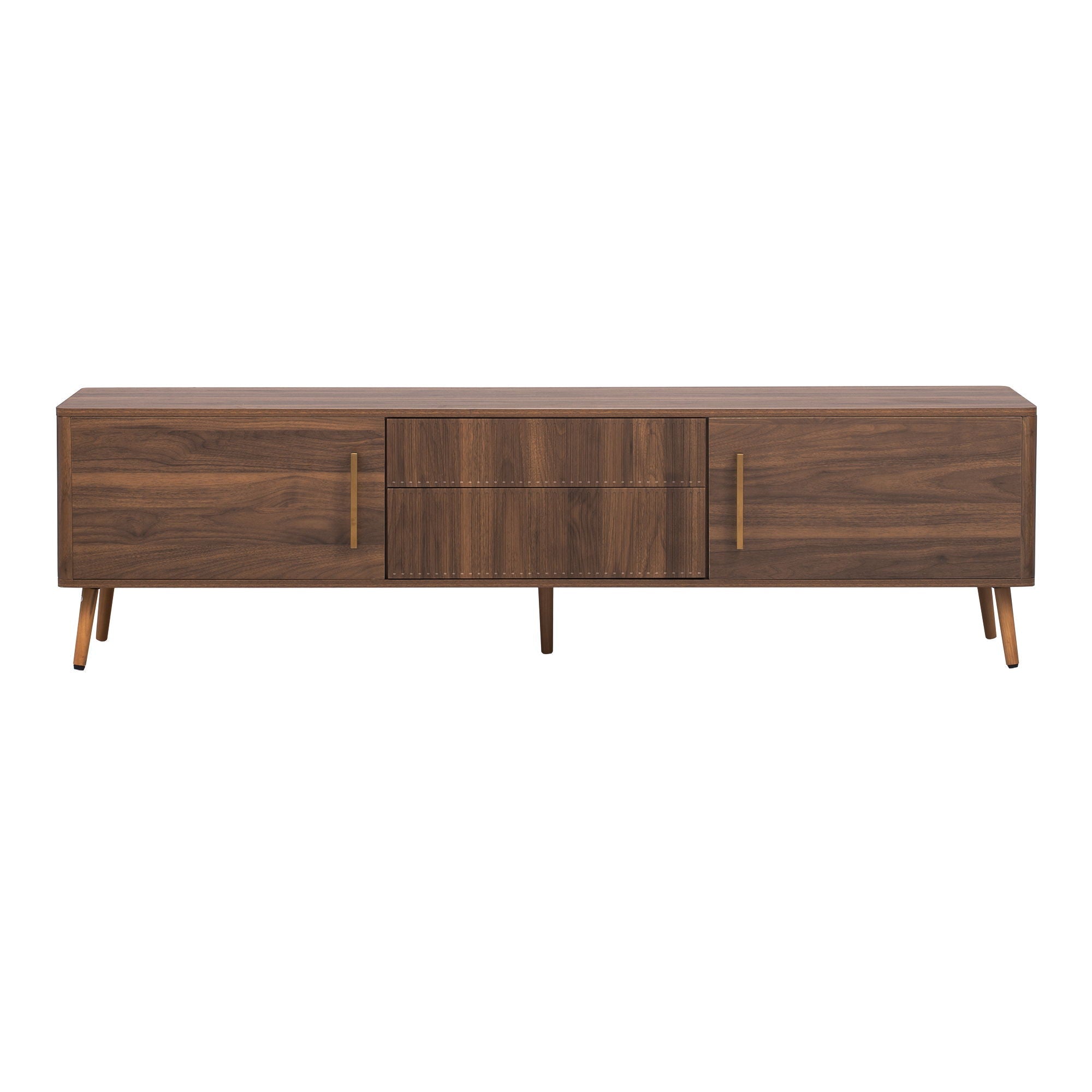 TV Stand With 2 Drawers For TVs Up To 80" - Walnut