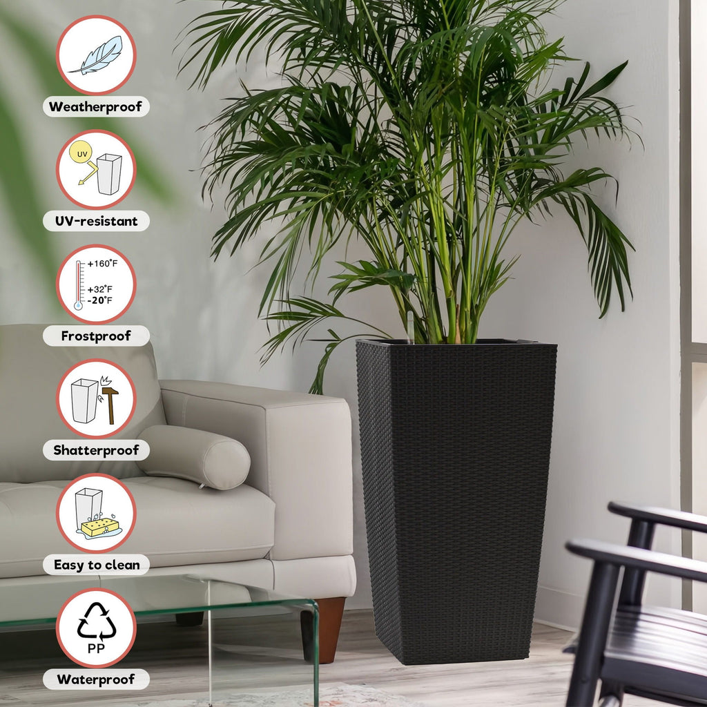 Indoor Outdoor Planter With Automatic Watering System