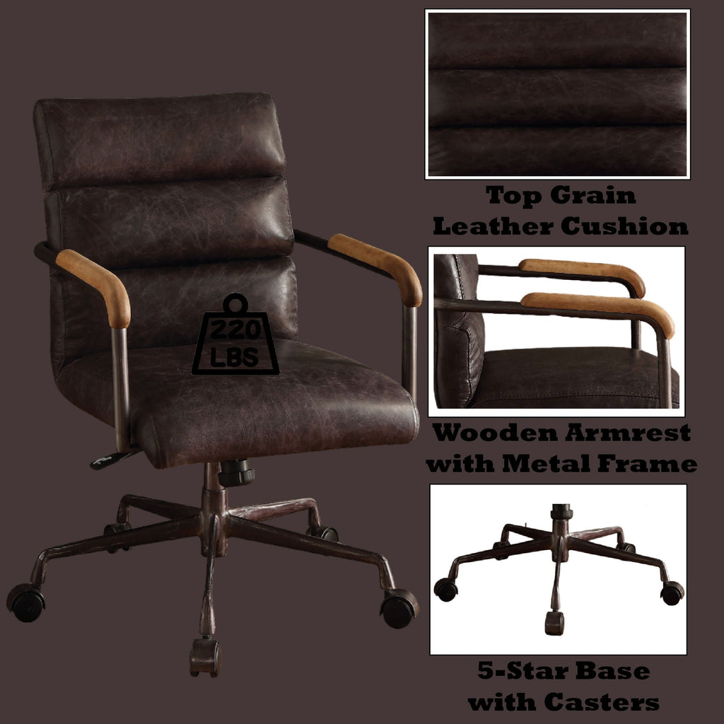 Harith Retro Top Grain Office Chair
