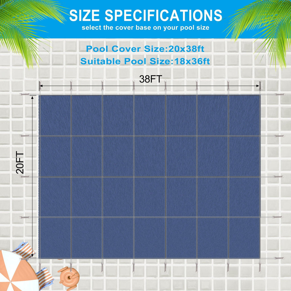 Inground Rectangle Winter Safety Pool Cover